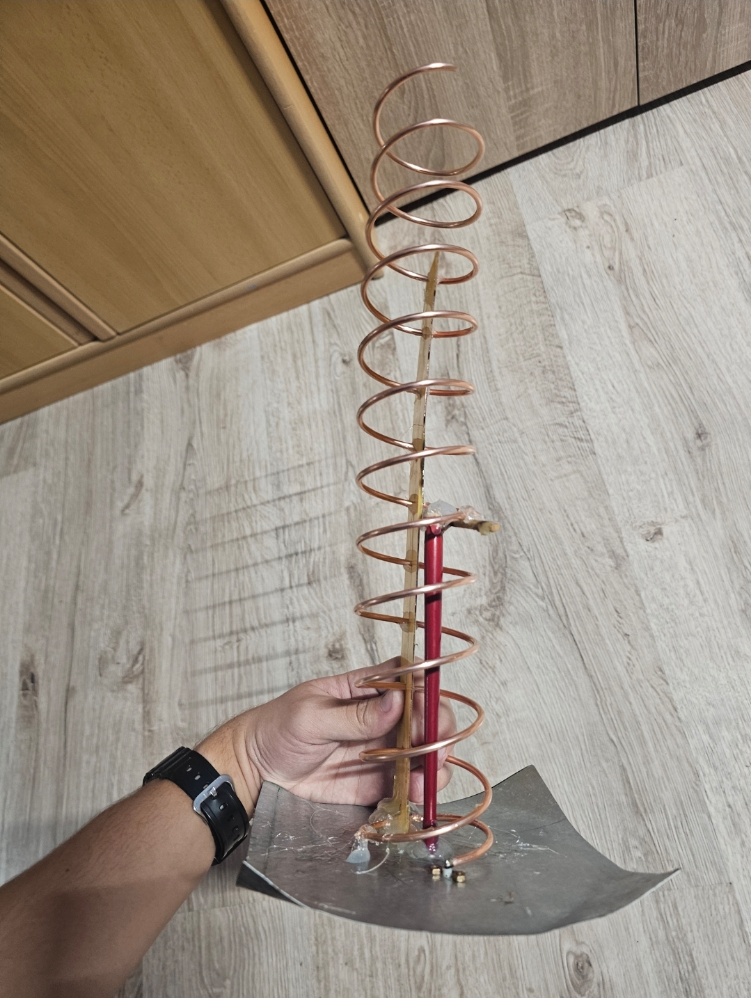 A picture of my 11 turn helix