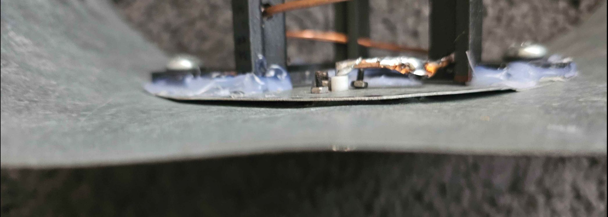 Image showing the gap between my helix plate and primary plate