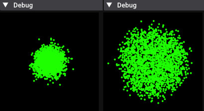 An image of the debug eye showing this condition