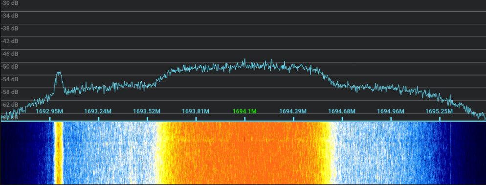 GOES CDA Telemetry and HRIT signal screenshots from SatDump