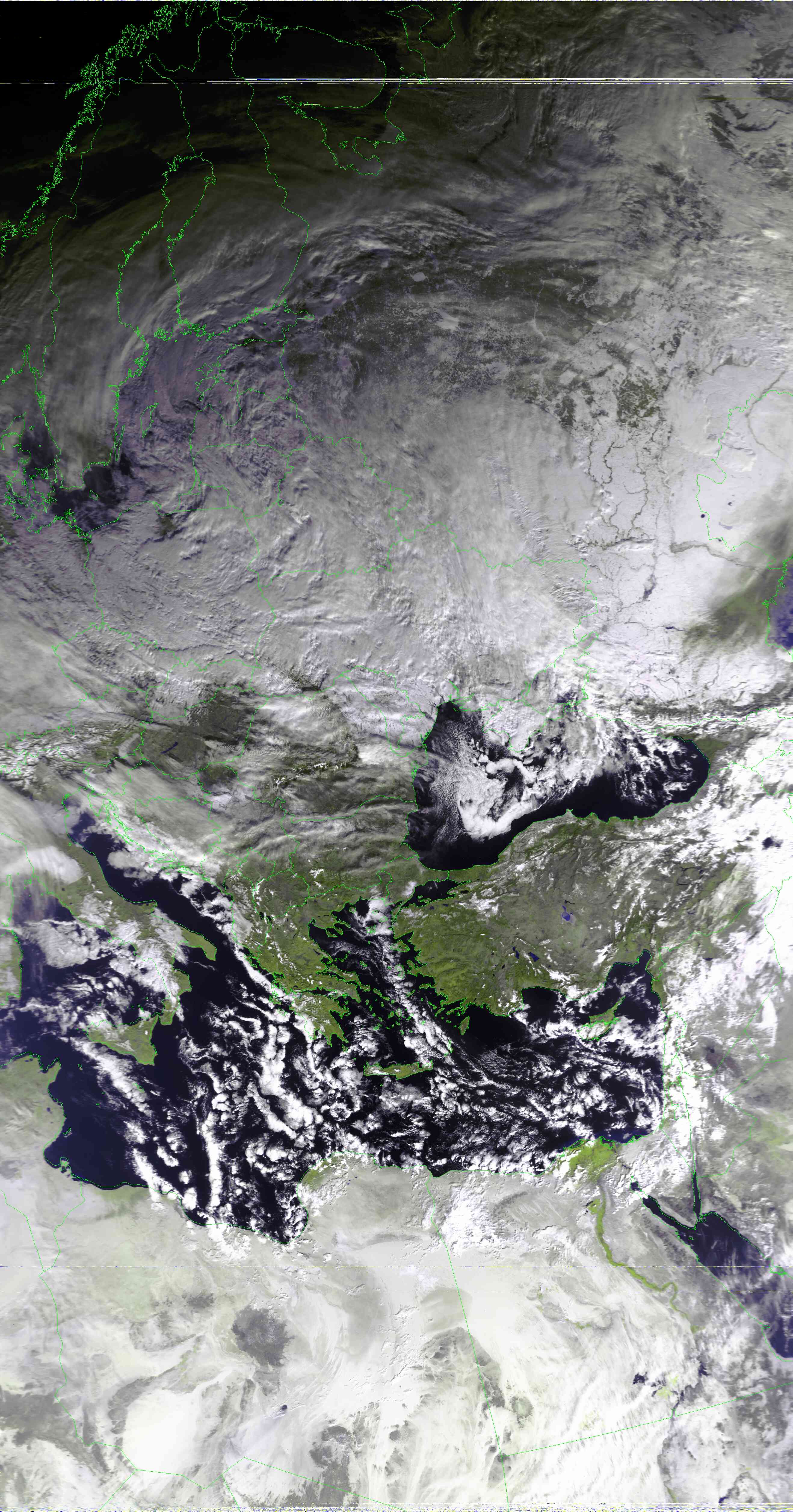 NOAA 19 HRPT image