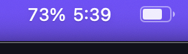 A screenshot of Istatmenus